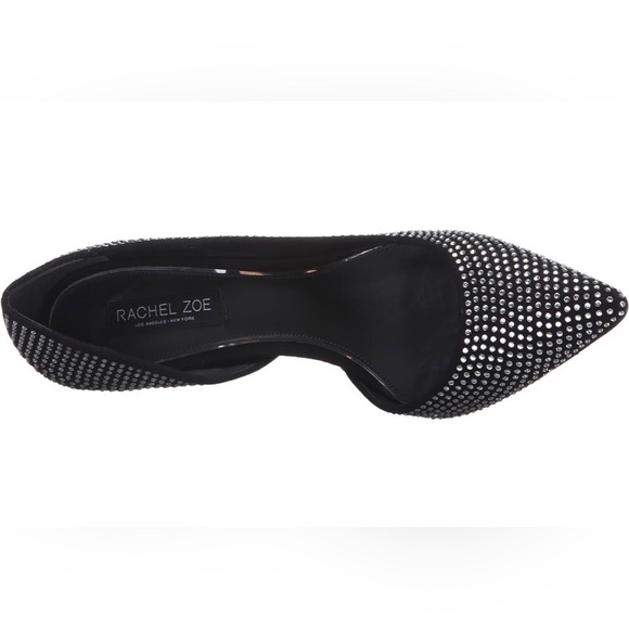 Rachel Zoe Black Tre Studded Kid Suede Pumps | Size 9.5 | NWT - Picture 9 of 11